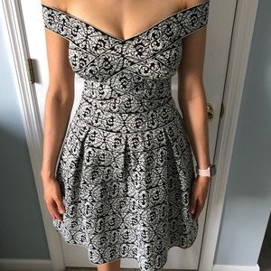 Black and White Gracia Dress